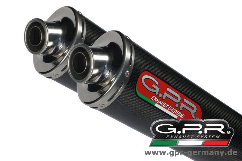 GPR CARBON TONDO DUCATI MONSTER S2R 2004/07  DUAL SLIP-ON